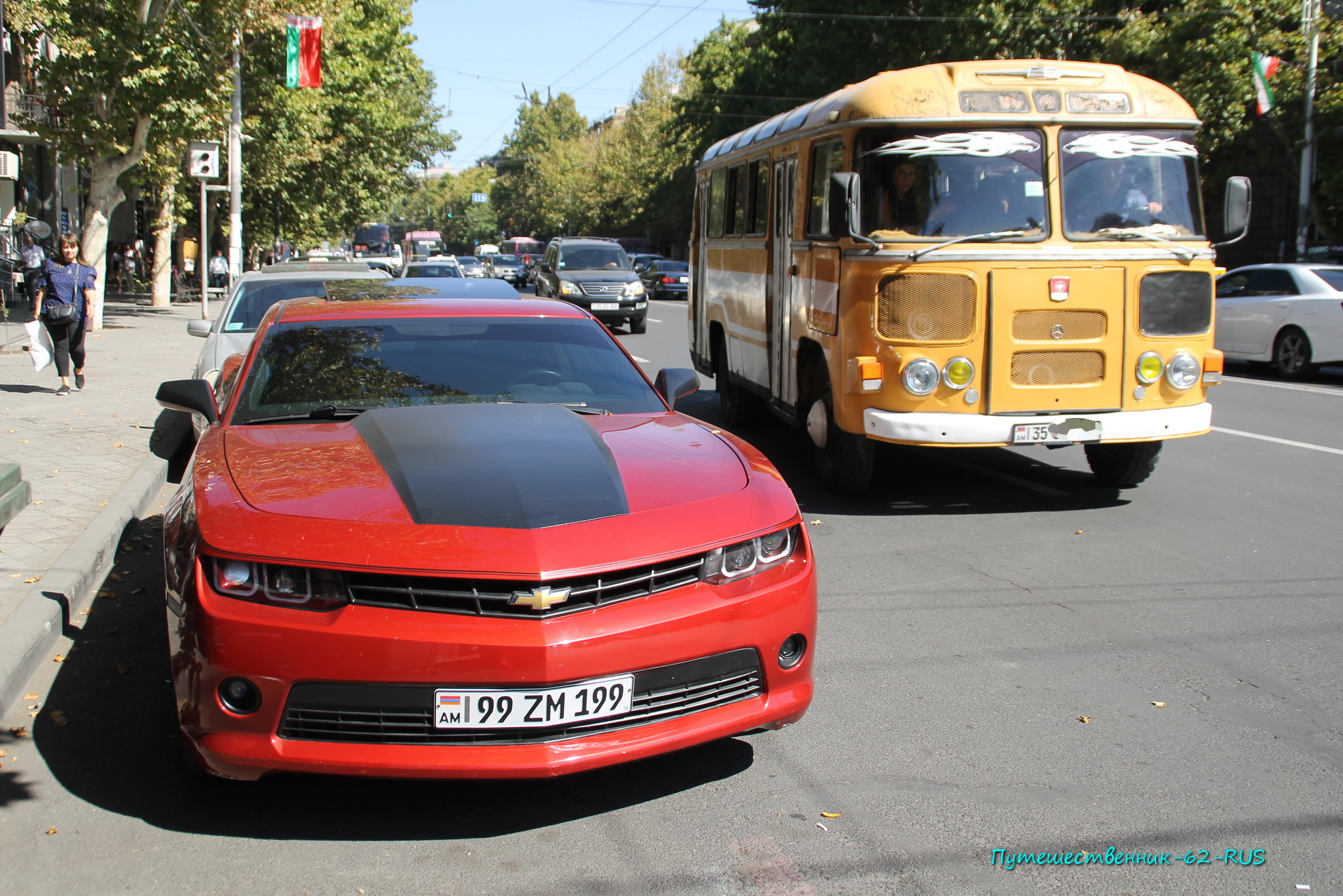 99 ZM 199, Chevrolet Camaro , Регистрационен номер от Армения