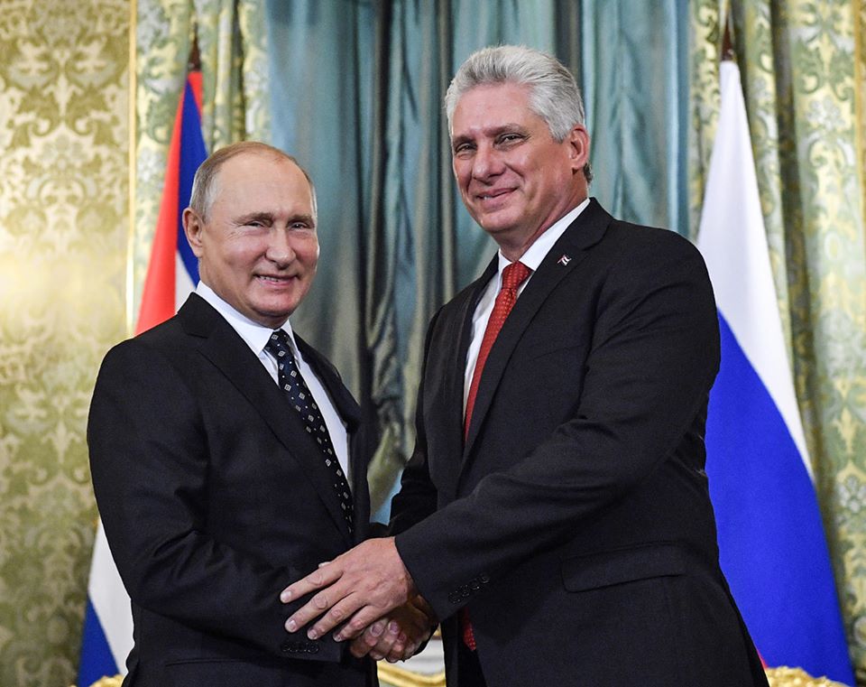 diaz canel y putin