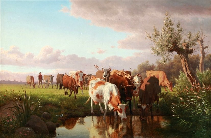 Художник Carl Henrik Bogh (Дания, 1827-1893)