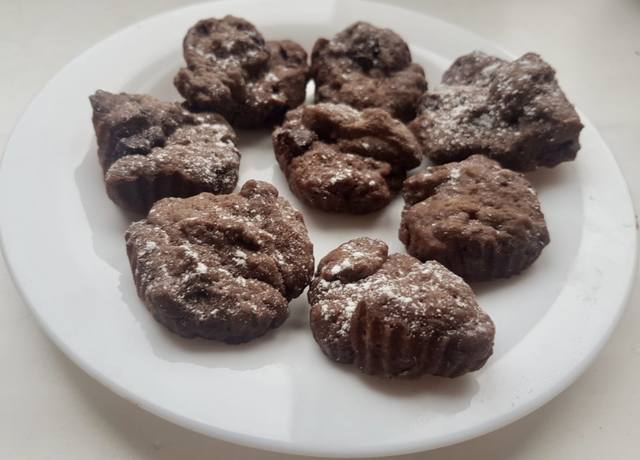 Печенье шоколадно-ореховое заварное