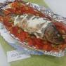 Карп, запеченный с овощами