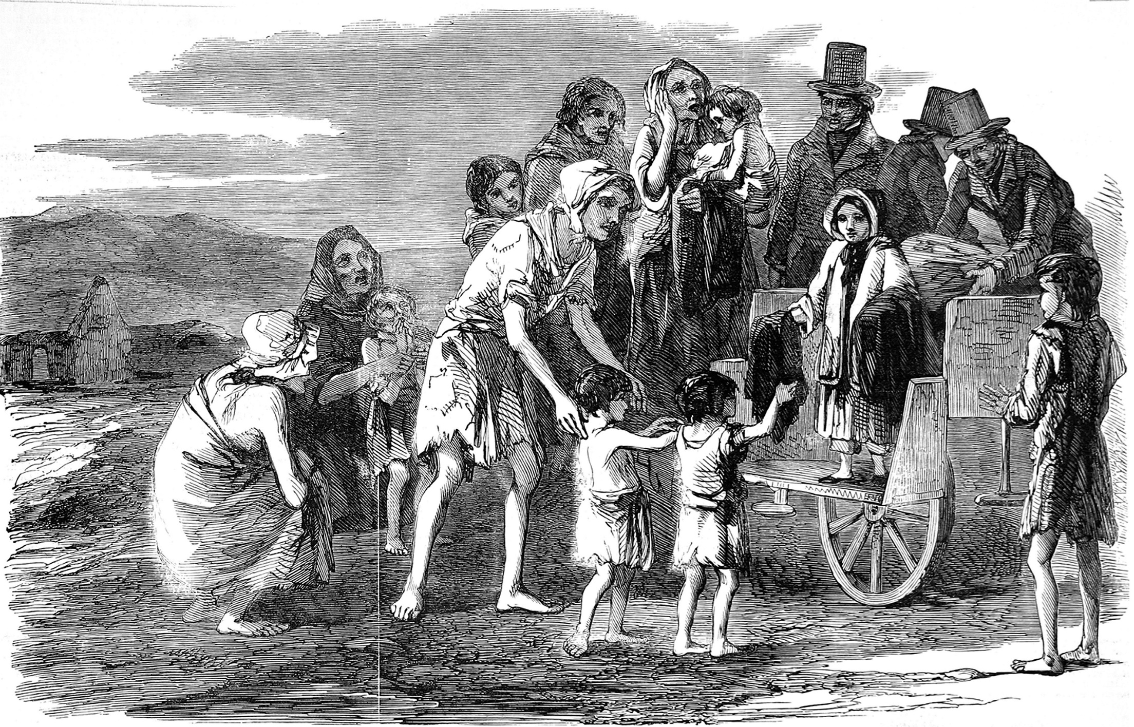 Little white slaves. Голод в Ирландии 1845-1849. Великий голод в Ирландии. Ирландский картофельный голод 1845 1849.