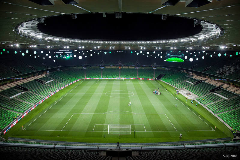 Стадион футбольный в краснодаре фото