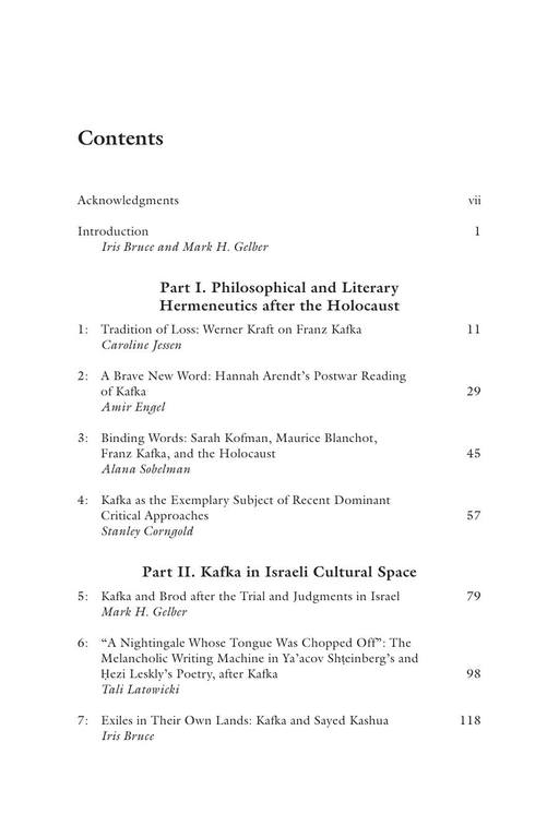 Kafka After Kafka Dialogical Engagement With His Works From The Holocaust To Postmodernism by Iris Bruce, Mark H. Gelber (z-lib.org) 6