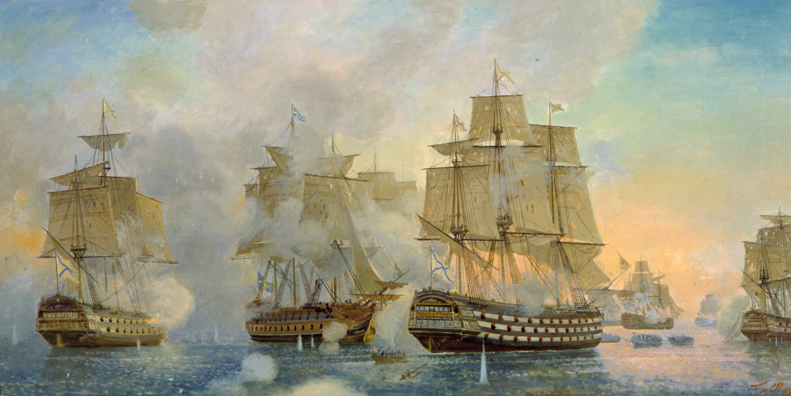 Сражения флота петра 1. Гогландское сражение 1788. Сражение у острова Гогланд в 1788. Гогландское Морское сражение 1788 г..