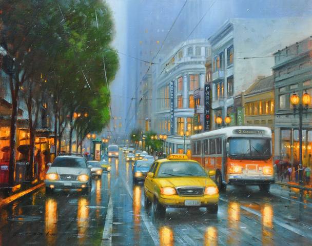 SanFranciscoRainyDay 24x30 OilOnCanvas PoPinLin SanFranciscoRainyDay 24x30 OilOnCanvas PoPinLin