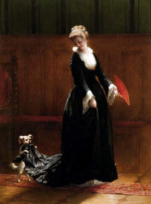Немецкий художник Hendricus-Jacobus Burgers (Dutch, 1834-1899)