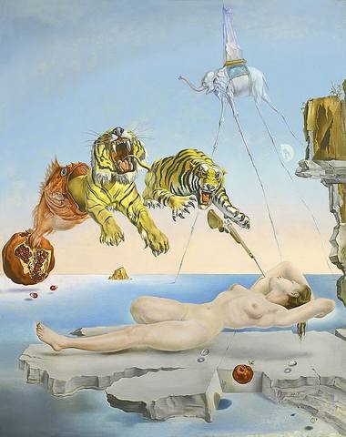 600px-Dream Caused by the Flight of a Bumblebee around a Pomegranate a Second Before Awakening