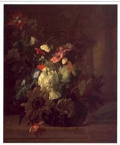 flowers-in-a-glass-vase-on-a-balustrade-with-colunnade-1689.jpg!Large