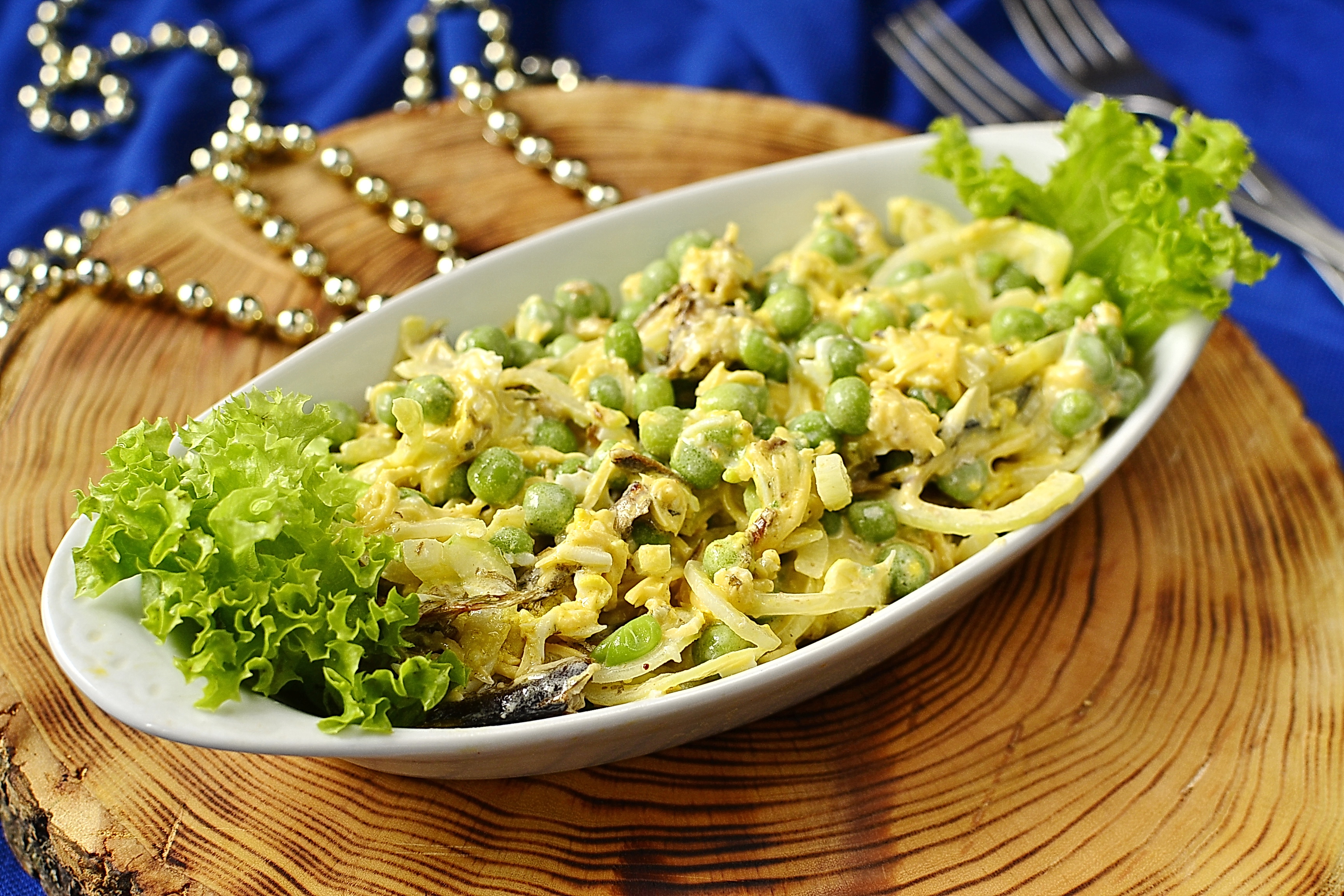 Рецепт вкусного салата с зеленым горошком