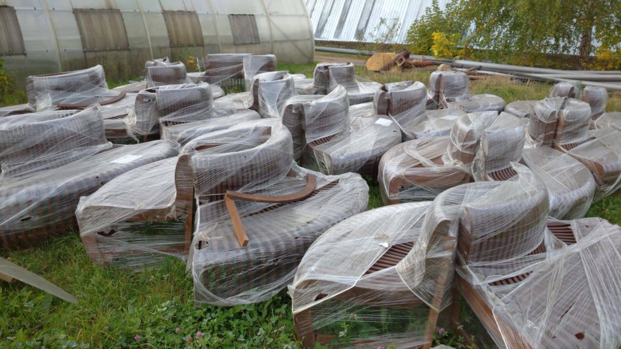 круглые лавочки в МАУ