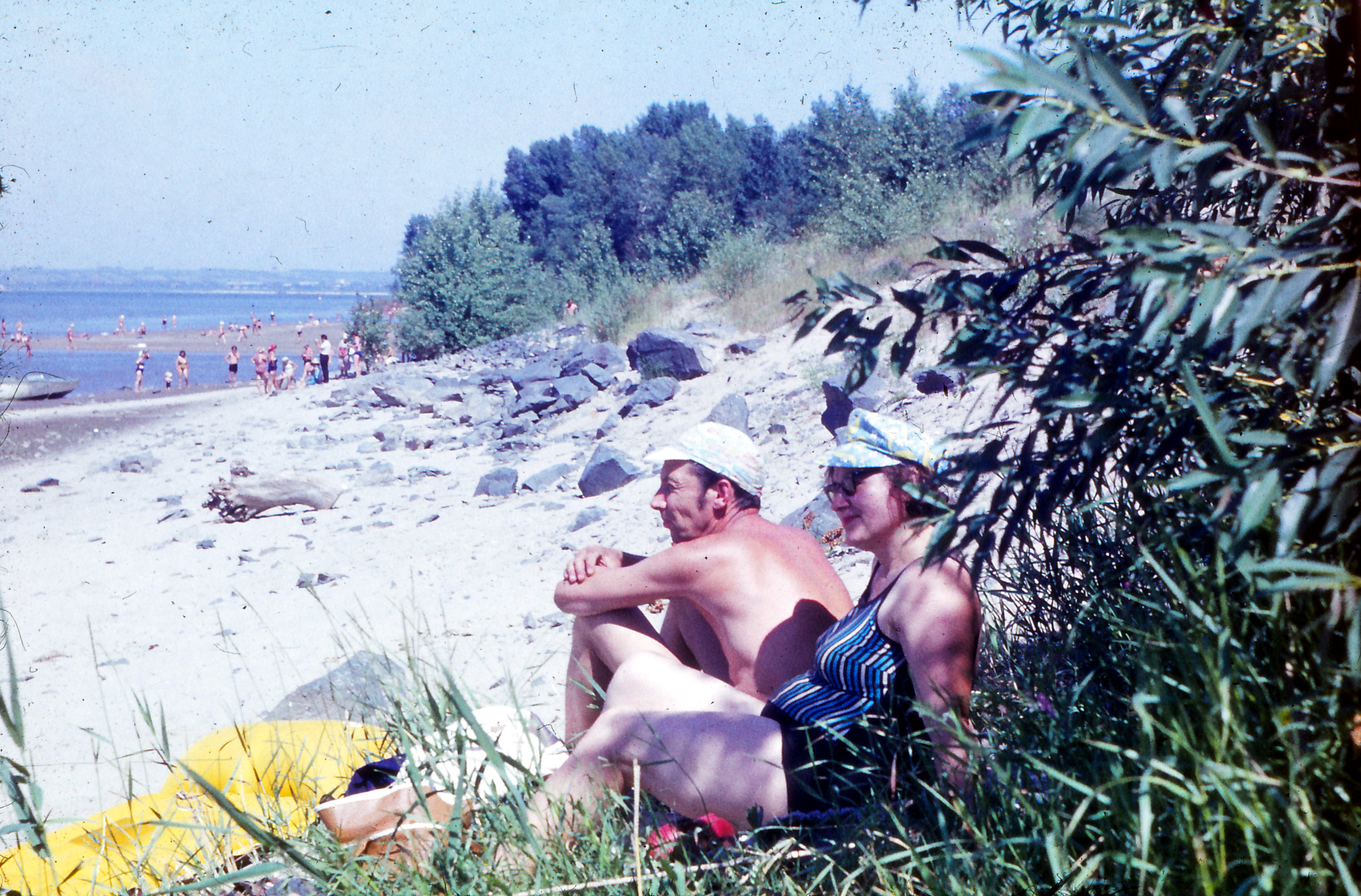 пляж у конца дамбы 1974