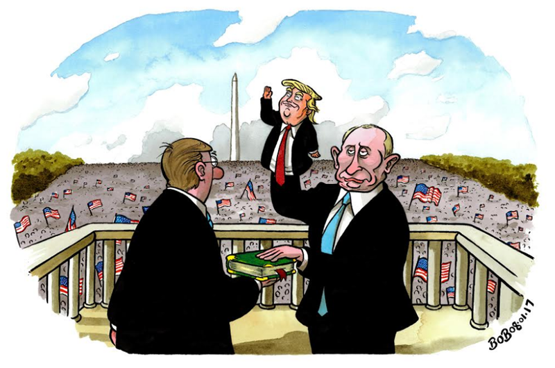 карикатура на выборы в США