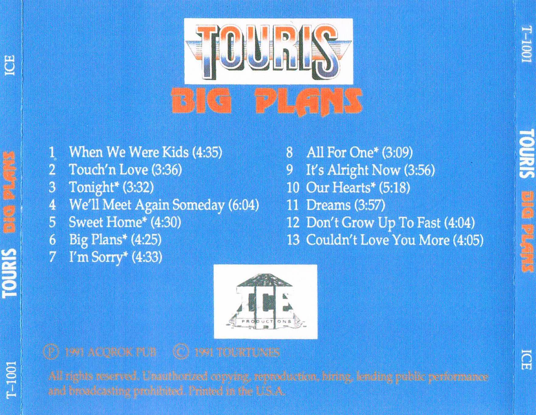 touris 1991 back