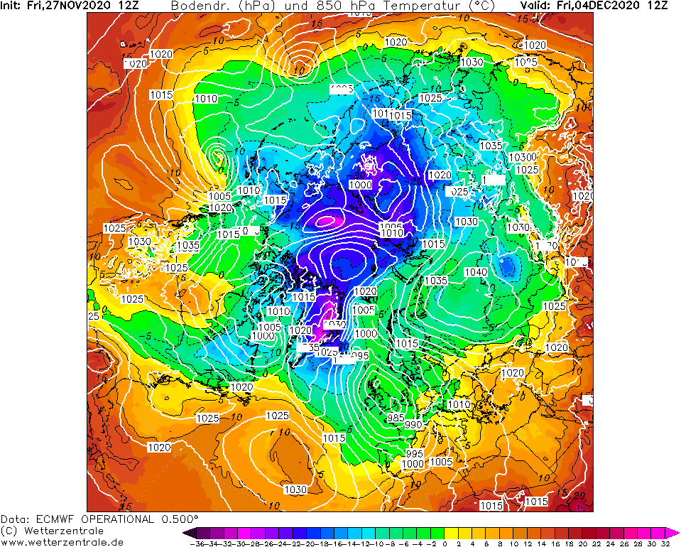 04декECMWF(СевПолушарие)Т850