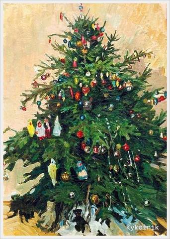 Алексей Васильевич Попов (Россия, 1900 - 1974) «Ёлка» (для Дворца Культуры г. Улан-Удэ) Алексей Васильевич Попов (Россия, 1900 - 1974) «Ёлка» (для Дворца Культуры г. Улан-Удэ)