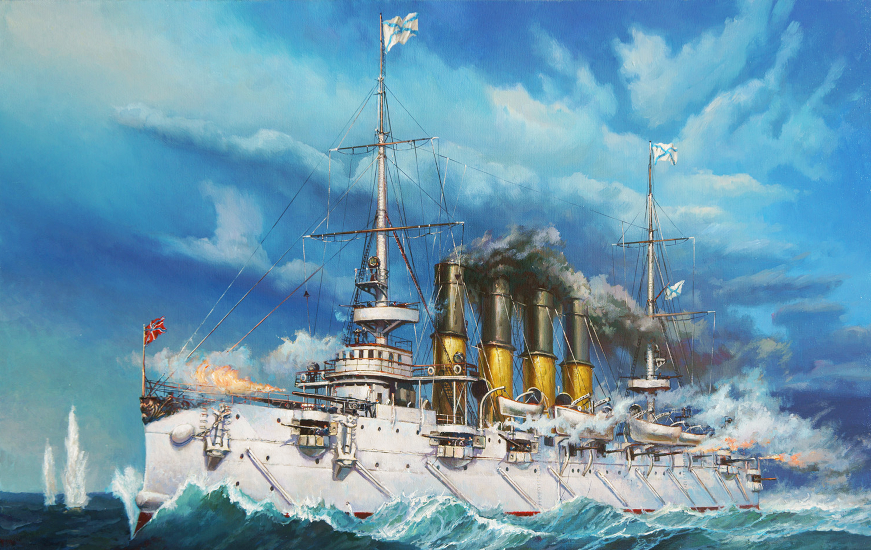 Японская эскадра 1904. Варяг бронепалубный крейсер. Крейсер Варяг 1904. Варяг бронепалубный крейсер бой. Варяг крейсер в бою 1904.