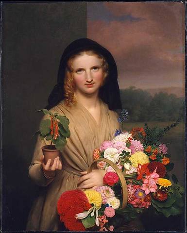 Charles Cromwell Ingham. The Flower Girl...