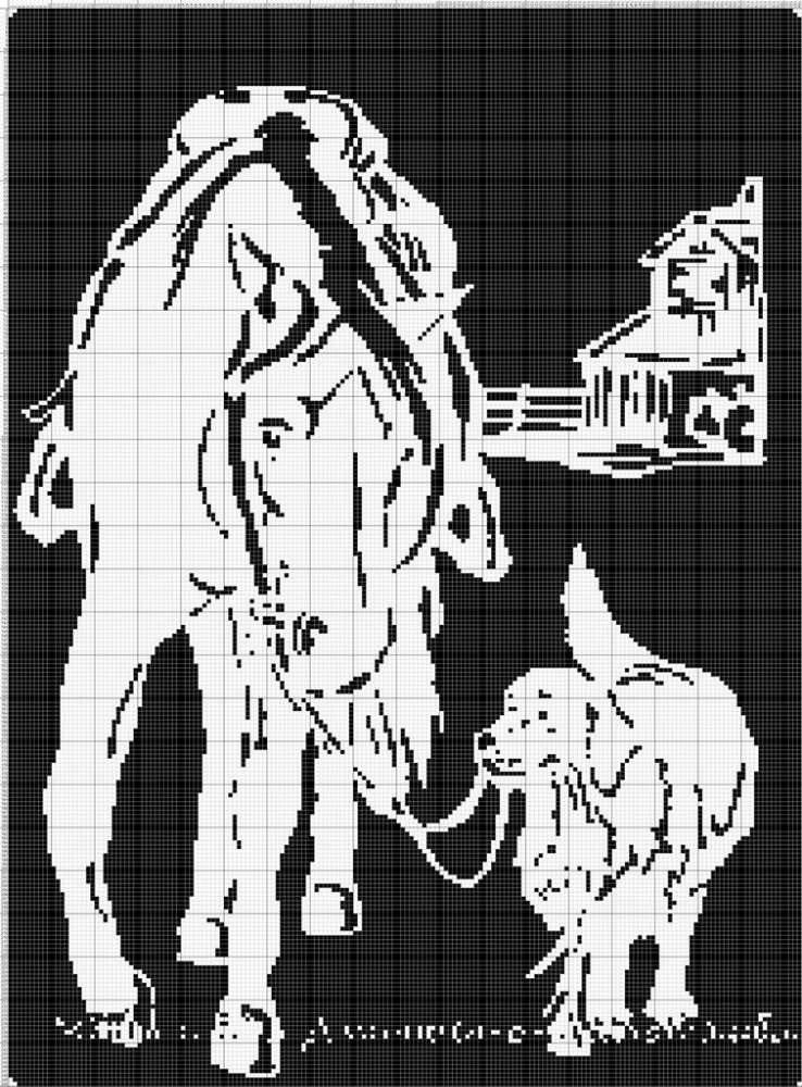 Схемы Конь и собачка
