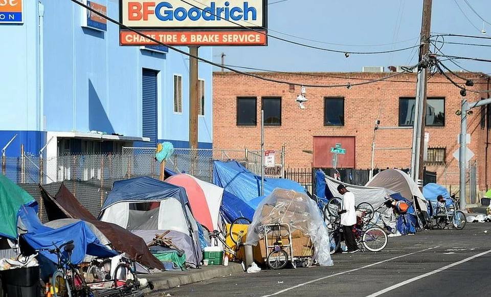 США, Калифорния, бездомные