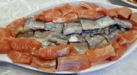 Рыба красная малосольная (маленькая порция)