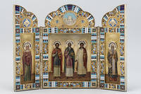 Складень трёхстворчатый Мученики Гурий