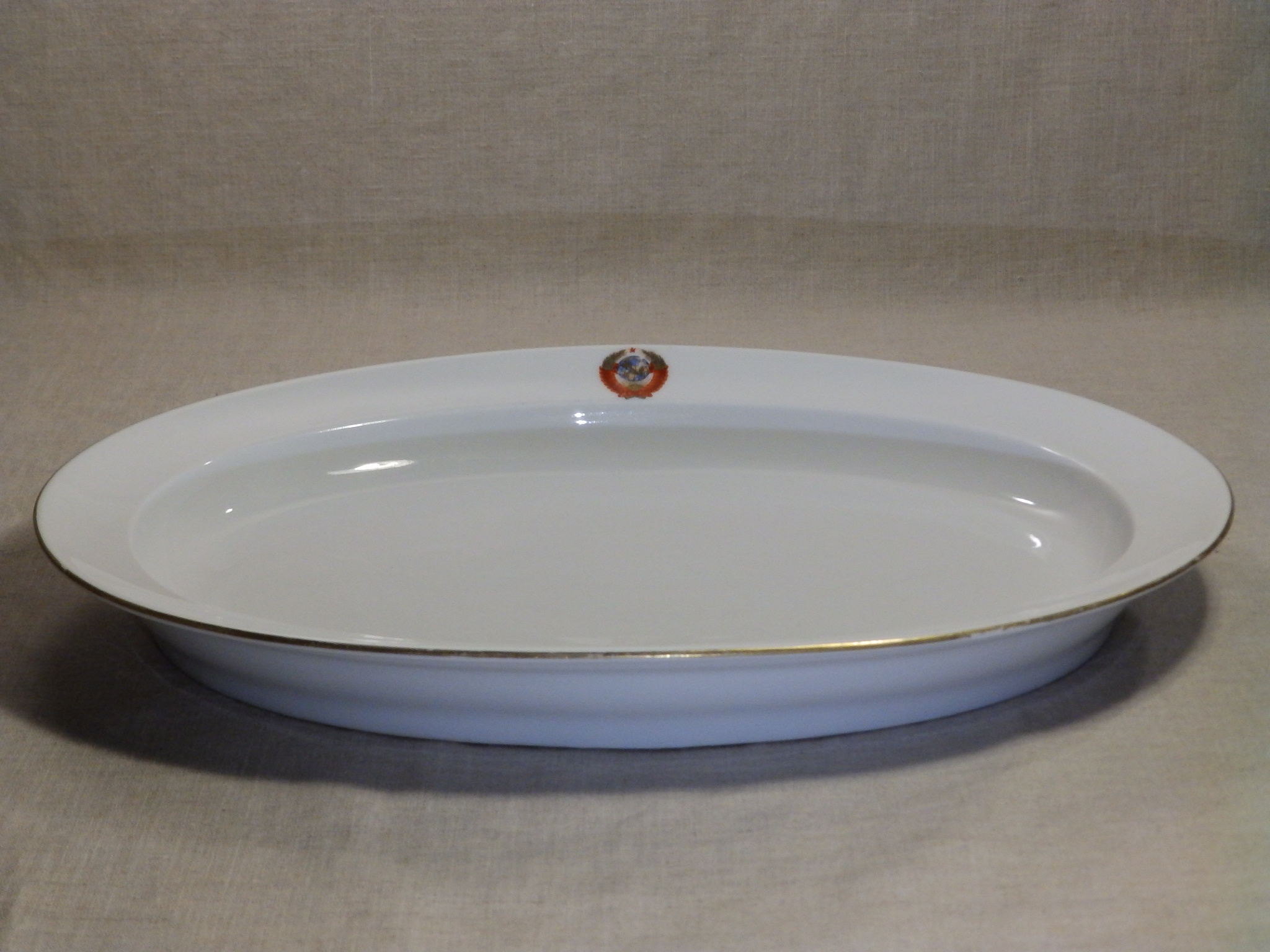 Блюдо с Гербом СССР из «Кремлевского сервиза» ЛФЗ 1970-е (24)