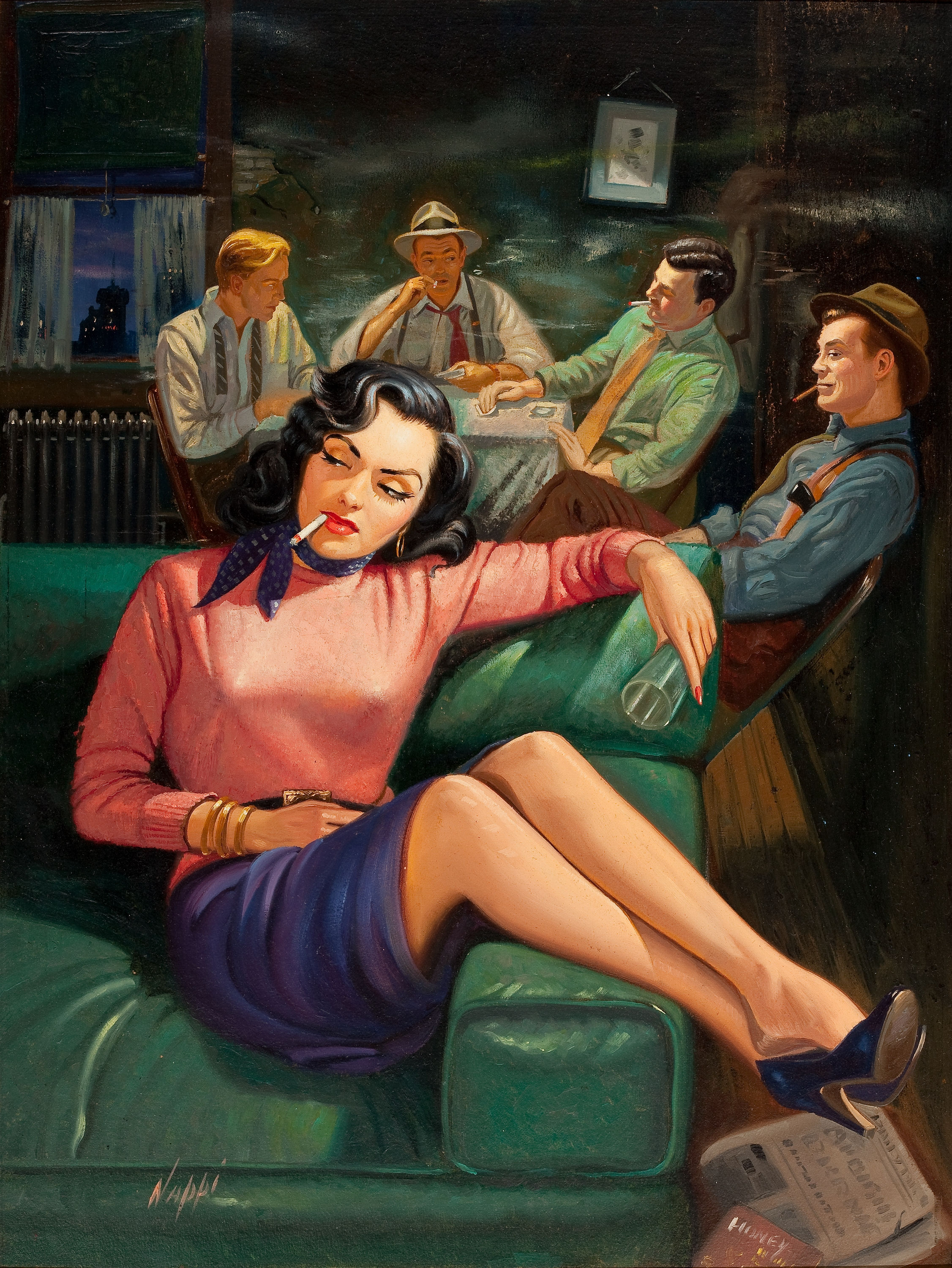 Gang Moll, paperback digest cover, 1952