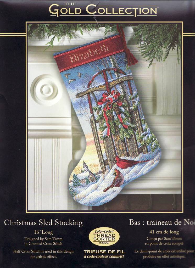 8819 Christmas Sled Stocking.JPG