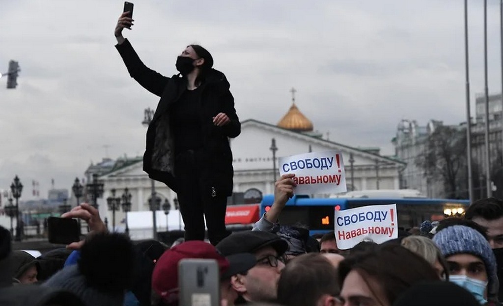 Акция в поддержку Навального получилась 