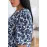 Сорочка Аннушка папоротник, синий (9)