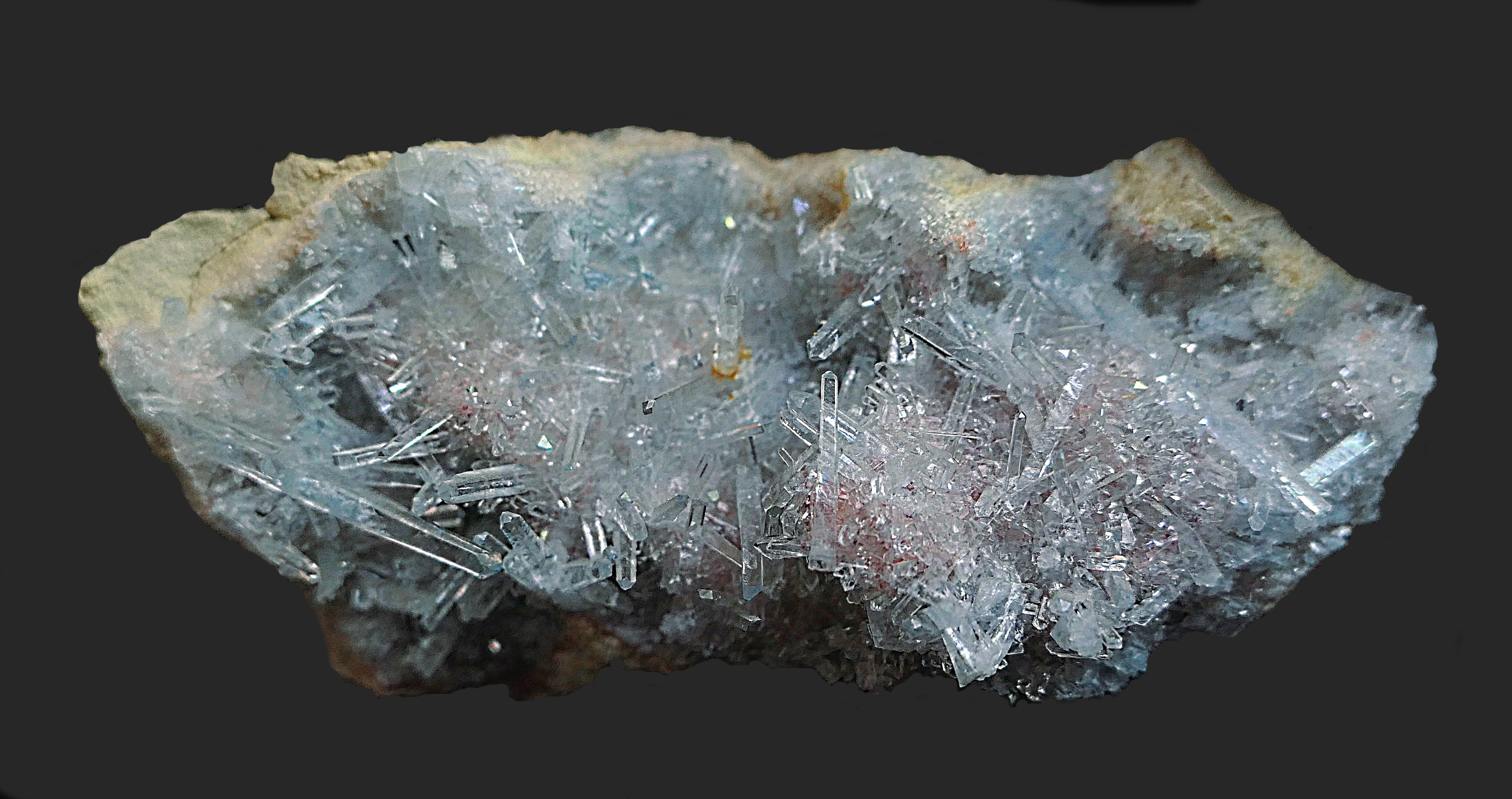 Целестин (сульфат Sr). Ю.Фергана. Размер 9 см. Фото Морошкина В.В.