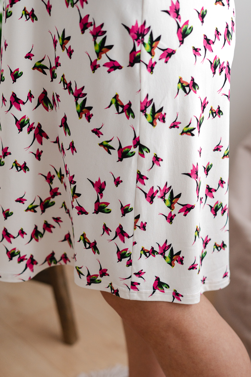 Сарафан Колибри, птички, молочный (11)