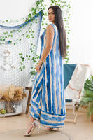 Сарафан Voyage, полоска, синий (5)