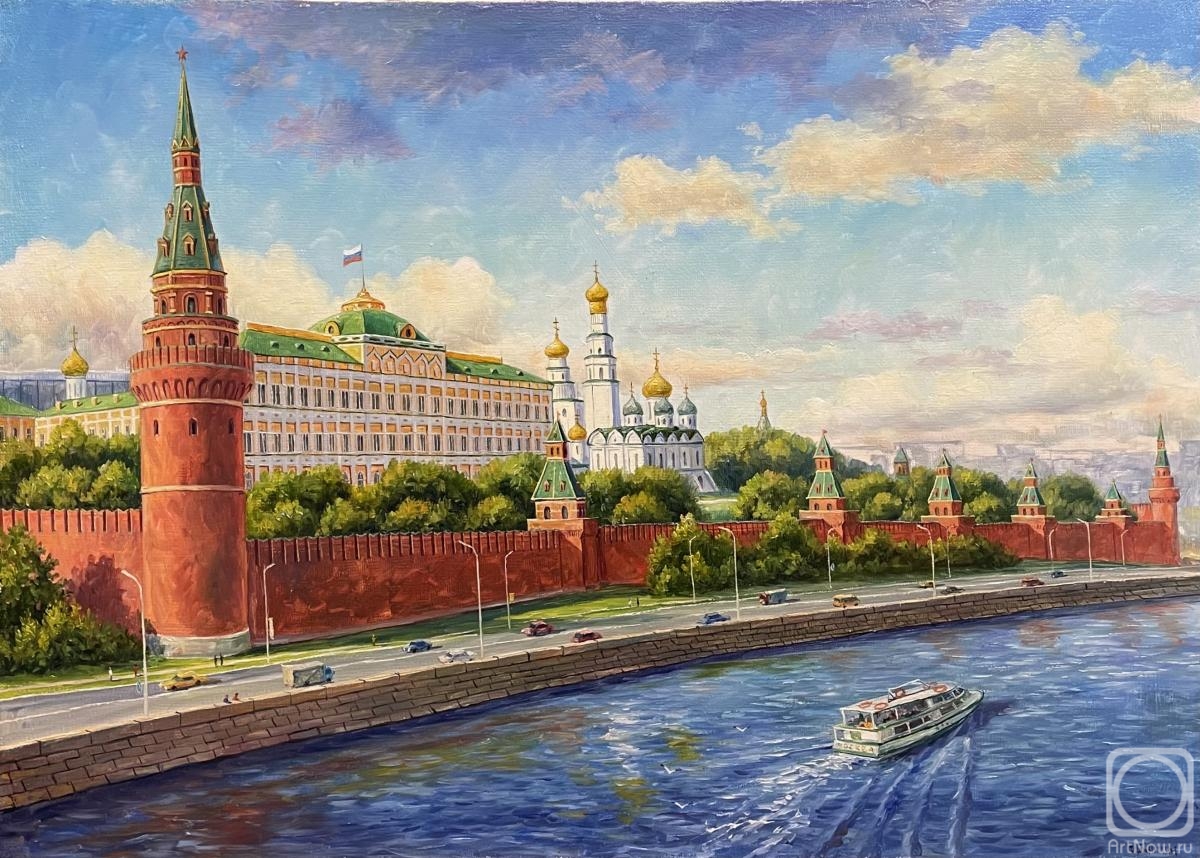 Кремлевская 50. Московский Кремль художник Овсянников. Кремль живопись Ланчак. Картина Кремль Москва. Картина -Московский Кремль (и набережная Москвы реки).