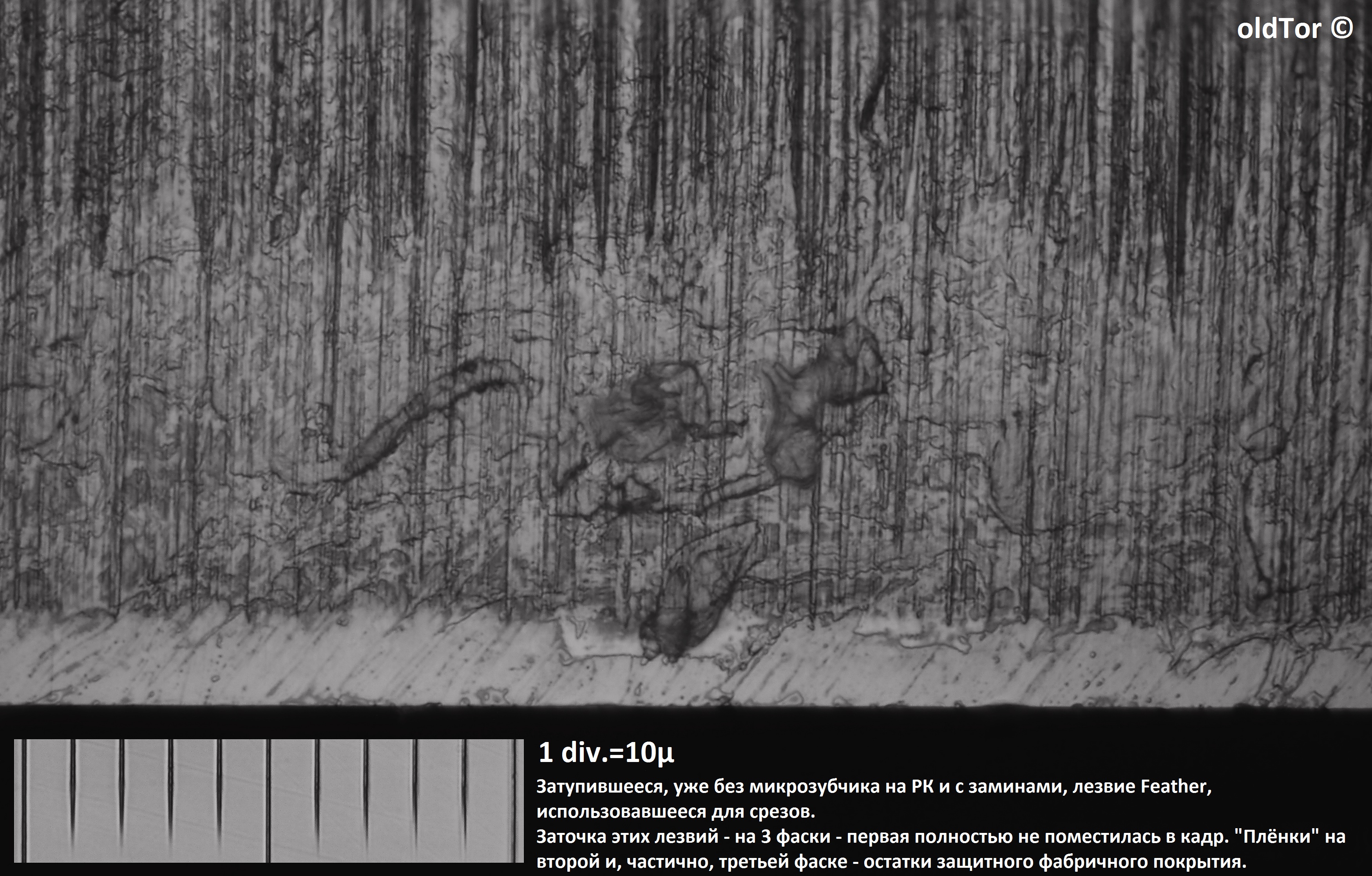 Затупившееся лезвие Feather 50х0.55 oldTor