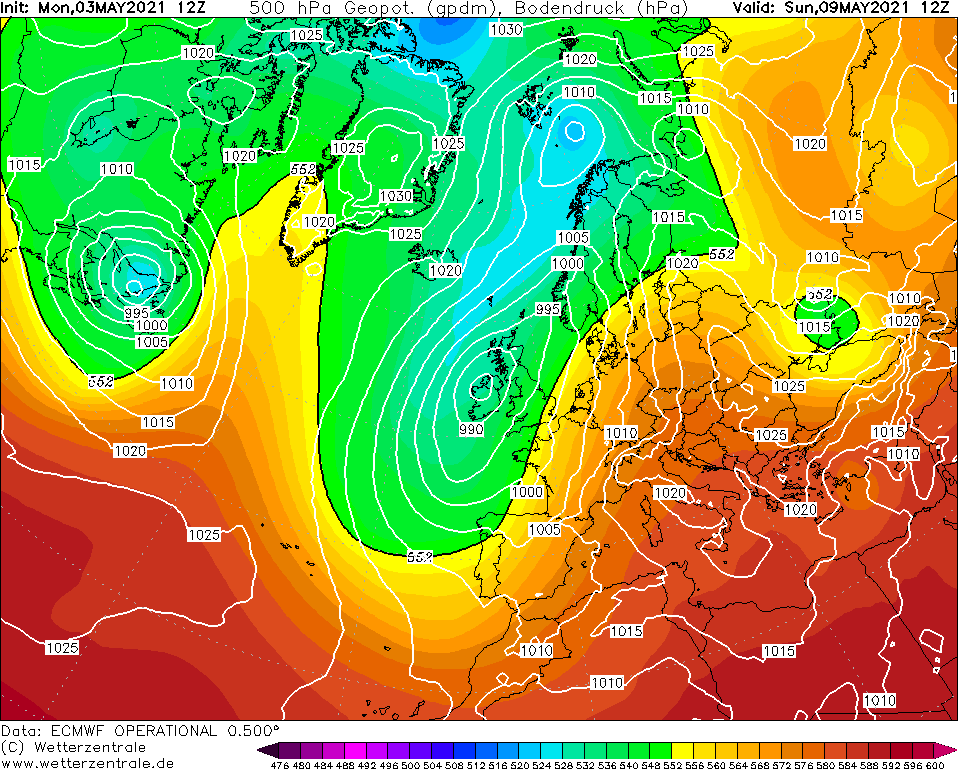 Прогноз на 09мая ECMWF