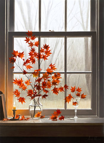 Autumn-Window-With-Oriental-Maple-36x26