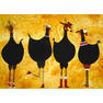 hubbs-art-folk-prints-country-farm-funny-fowls-black-chickens-chicken-fashion-debi-hubbs