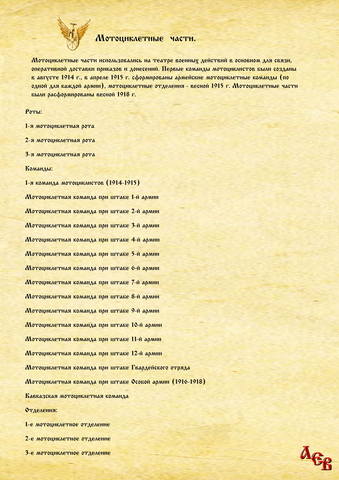 Список Мотоциклетных частей 1
