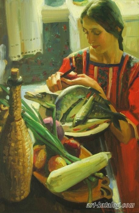 Художница Анастасия Вострецова..