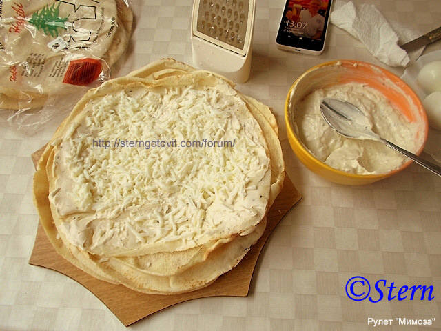 Рулет Мимоза