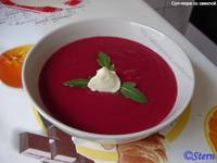 Суп-пюре со свеклой