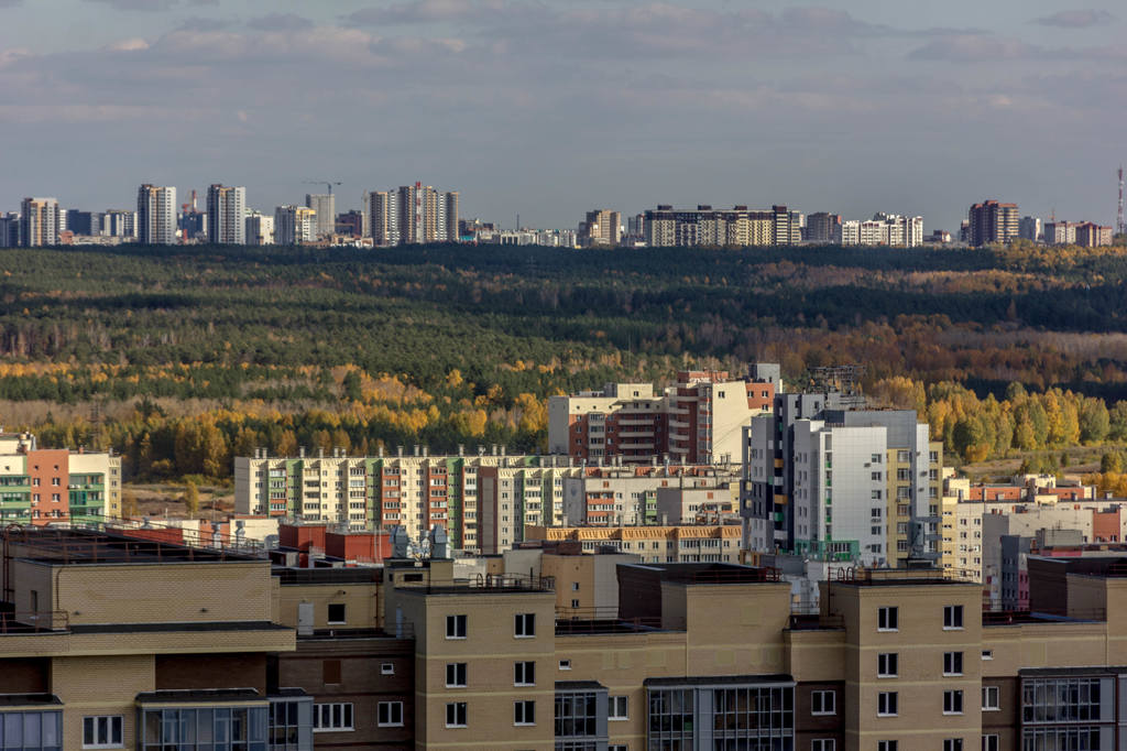 Осенний Челябинск с высоты 23 этажа 