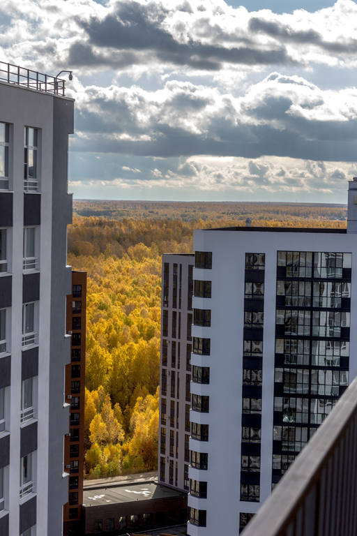 Осенний Челябинск с высоты 23 этажа 