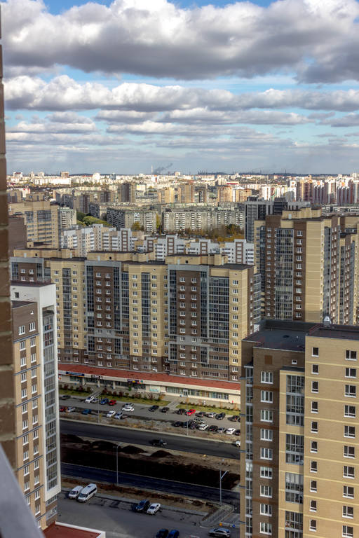 Осенний Челябинск с высоты 23 этажа 