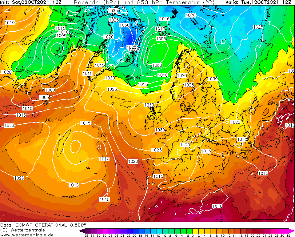 12октECMWF(Т850)