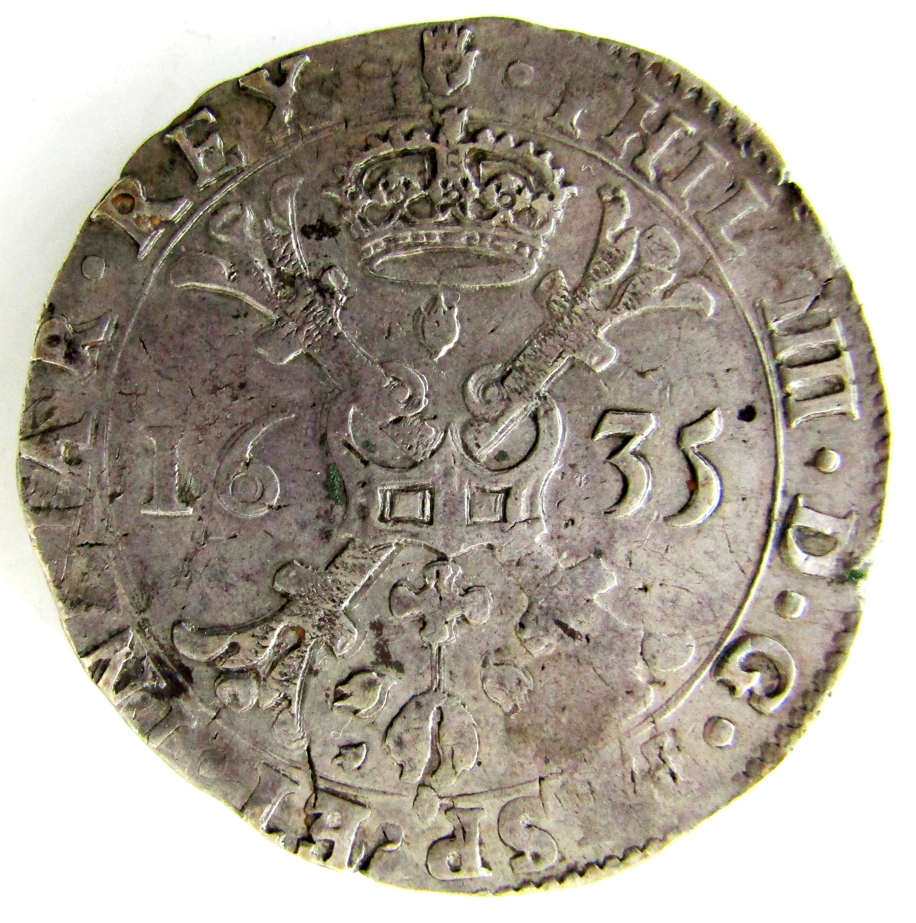 Патагон, Филипп IV, аверс
