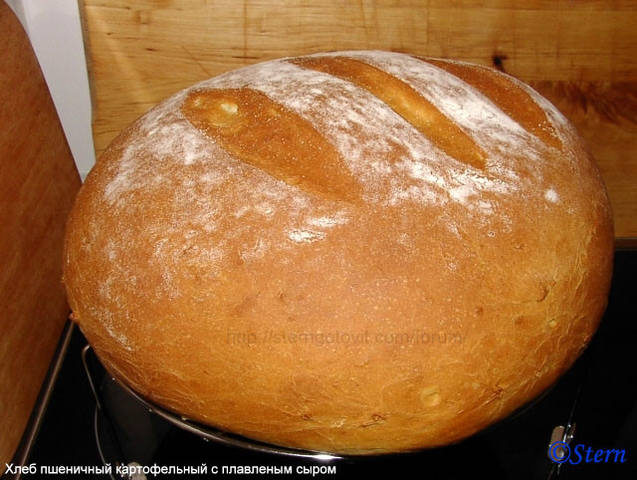 Хлеб пшеничный картофельный с плавленым сыром
