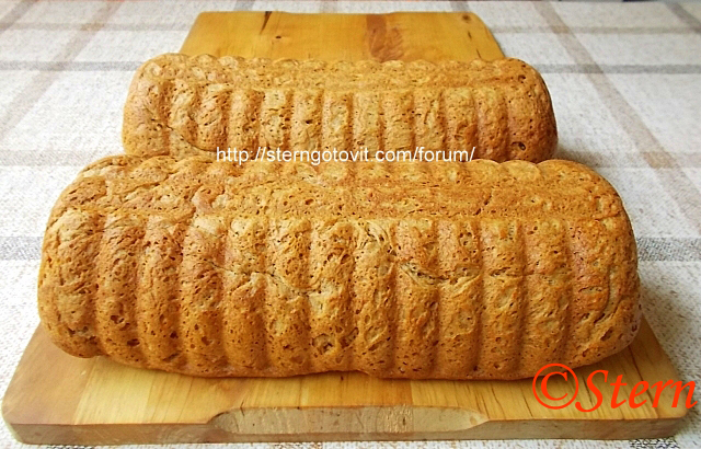 Хлеб пшенично-ржаной с овсяными хлопьями и майонезом из холодного теста